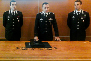 La conferenza stampa dei Carabinieri (foto S. Meloni - Cronache Nuoresi)