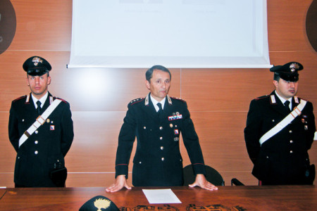 Conferenza stampa per l'arresto latitante Satta (foto S. Meloni - Cronache Nuoresi)
