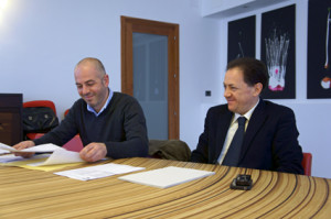 Il Presidente della Provincia Deriu con l'Assessore Dessena
