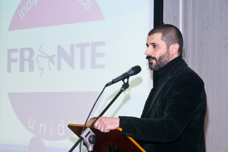 Pier Franco Devias - Fronte Indipendentista Unidu (Foto S.Novellu - Cronache Nuoresi)