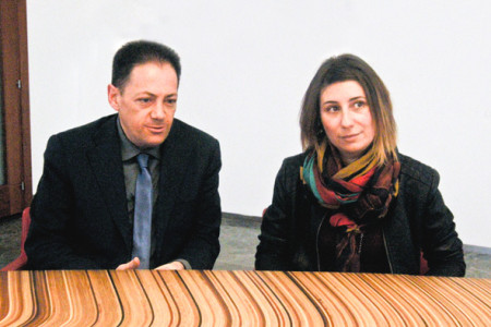 Stefania Boi con Roberto Deriu a Nuoro (foto S.Meloni - Cronache Nuoresi)