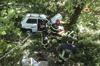 Il recupero dei due anziani