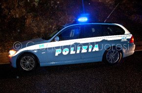 Una Volante della Polizia (© foto S. Novellu)