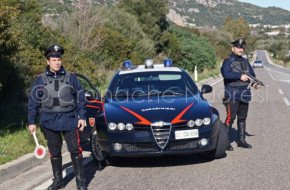 Un posto di blocco dei Carabinieri