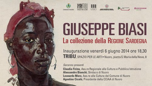 L'invito alla mostra antologica su Giusepe Biasi