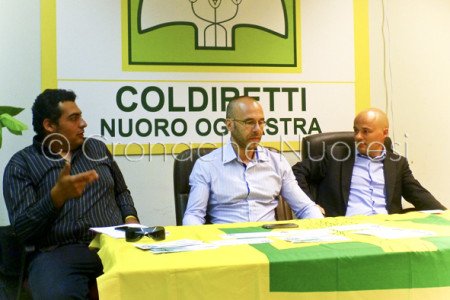 La conferenza stampa di Coldiretti (© foto G.Bollas - Cronache Nuoresi)