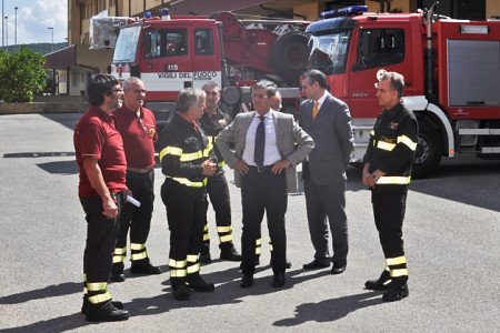 Visita del Prefetto Ninni Meloni al Comando Provinciale dei Vigili del fuoco