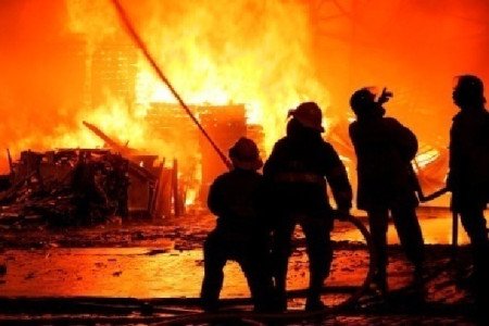 Vigili del fuoco in azione