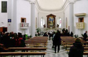 L'interno della Parrocchia di Sant'Andrea a Orani