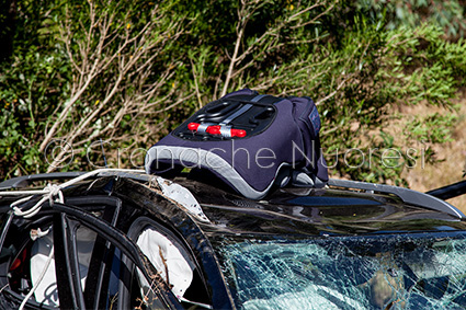 Scontro frontale sulla 389 (© foto S.Novellu)