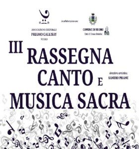 La locandina della III Rassegna di Canto e Musica Sacra