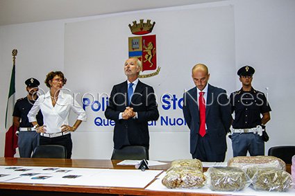 Un momento della conferenza stampa in Questura (© foto Cronache Nuoresi)