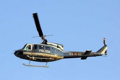 Un elicottero della Polizia
