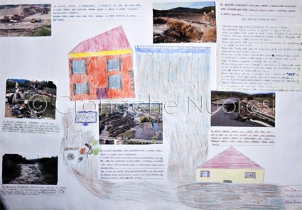 Il disegno di un bambino su Cleopatra (© foto Cronache Nuoresi)