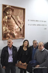 Inaugurazione altorilievo Sebastiano Satta (foto L.Olla)