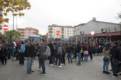 La protesta degli studenti all'ARST (©foto S.Meloni)