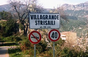 L'ingresso di Villagrande Strisaili