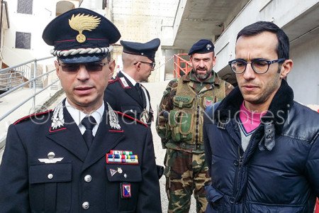 Il Comandante Saverio Ceglie e il Sostituto Procuratore Andrea Schirra (© foto S. Novellu)