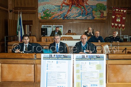 Il Vertice in Provincia con Abbanoa (© foto Cronache Nuoresi)