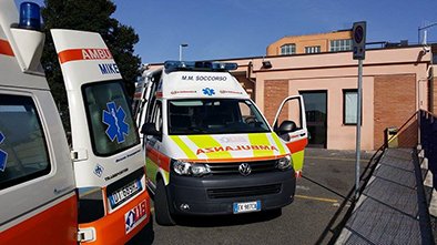 L'ambulanza del 118 di Orosei