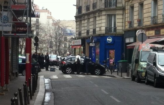 Un'immagine della strage al settimanale satirico Charlie Hebdo
