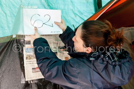 62° giorno di Presidio dei lavoratori di Ottana Polimeri (© foto S. Novellu)