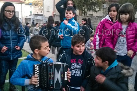 Il piccolo suonatore di organetto (foto Fois)