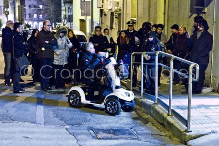 Giù la maschera. L'intervento di Gonaria Congiu (© foto S.Novellu)