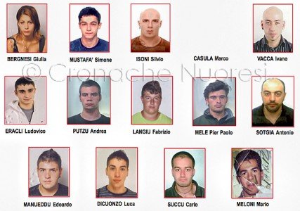 Sottoposti a obbligo di dimora nell'operazione 