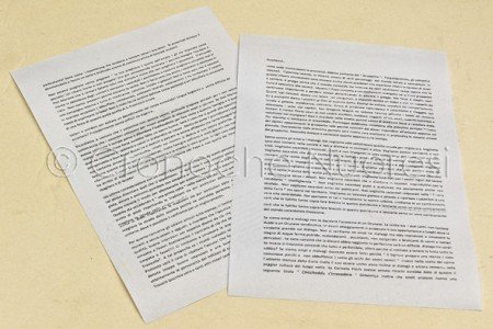 Una copia del volantino contro Chiesa e Curia nuoresi