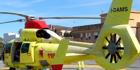 Un elicottero del 118 della Regione Sicilia