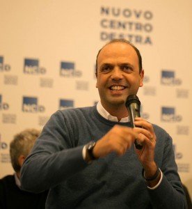 Il Ministro dell'interno Angelino Alfano