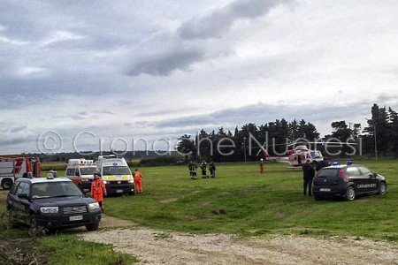 I soccorritori sul luogo dell'incidente