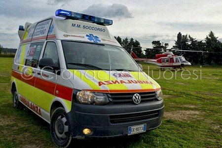 I soccorritori sul luogo dell'incidente