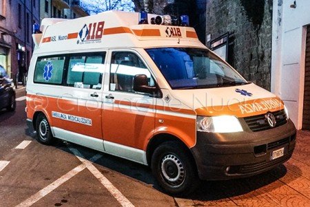 L'ambulanza medicalizzata del 118 (© foto S.Novellu)