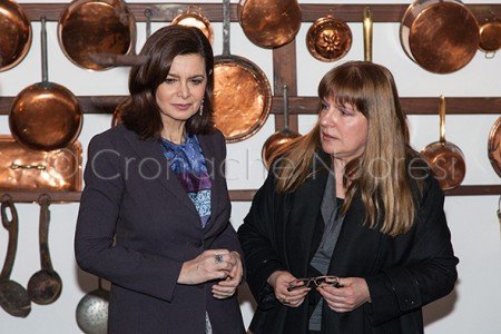 L'on. Laura Boldrini con Franca Rosa Contu a Casa di G.Deledda (© foto S.Novellu)