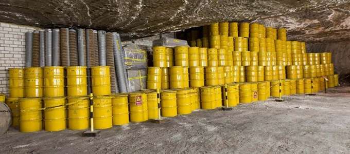 Un deposito di scorie nucleari