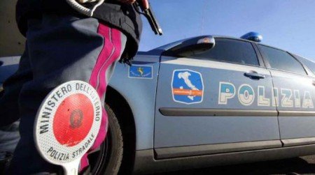 Un posto di blocco della Polizia