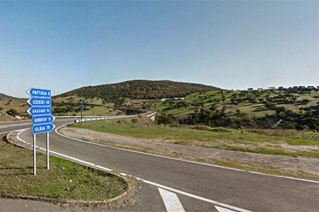 Il bivio Pattada-Buddusò