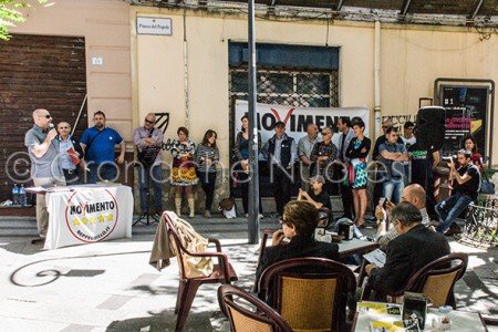 Un momento della presentazione della lista del Movimento 5stelle (© foto S.Novellu)