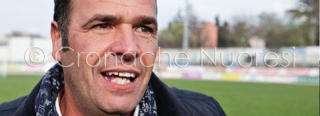 Michele Artedino il giorno della vittoria della Nuorese sul Castiadas (© foto S. Novellu)