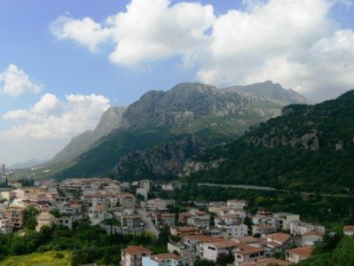 Uno scorcio dell'abitato di Siniscola