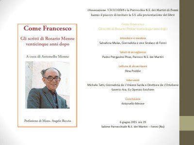 Invito Presentazione Come Francesco