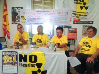 La conferenza stampa di presentazione del No Nucle Die (foto Cronache Nuoresi)