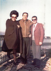 Giuseppe Tanchis con il tenore Giuseppe Di Stefano