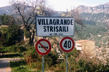 L'ingresso di Villagrande Strisaili