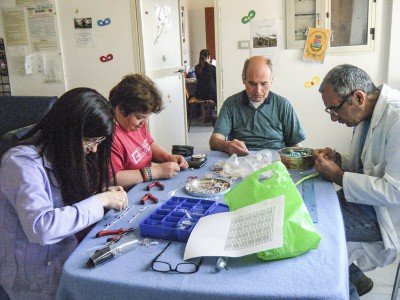 Uno dei laboratori didattici tenutosi a Tonara