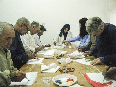 Uno dei laboratori didattici tenutosi a Tonara