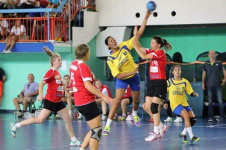 Un'azione della partita di ieri