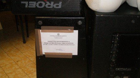 L'attrezzatura sequestrata